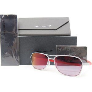 McLaren MLSEDS02 C04 57mm Chrome/Red/Black, Pilot New Men's Sunglasses.